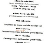 La Belle Vigne menu