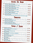 Locura Marina menu