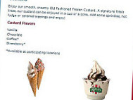 Rita's Italian Ice menu