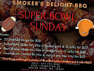 Smokers Delight Bbq menu