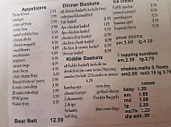 Black Bear Drive Inn menu