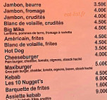 Boulevard 55 menu