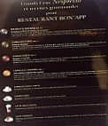 Bon'app menu