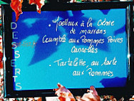 Guinguette La Petite Baigneuse menu