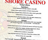 Shore Casino menu