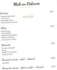 La Cidrerie Luzienne menu