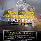 La Granja Steak House menu