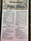 Sage Diner menu