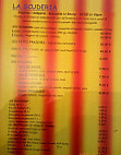 La Scuderia menu