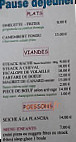 Le Rendez-vous menu