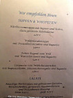 Zum Alten Fritz menu