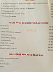 Brasserie de la Poste menu