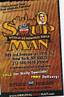 Soup Man menu