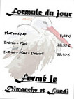 La Flamme menu