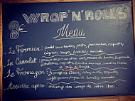 Wrap’n’rolls menu