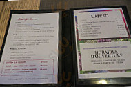 Le Bateleur menu