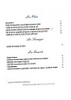 Le Ralais De La Malmaison menu