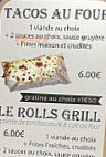 Grill Time menu