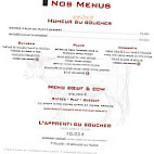 Boeuf Cow menu