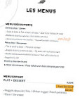 Le Montagnole menu