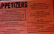 Teddy Joe's Grill menu