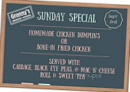 Granny's Country Kitchen menu