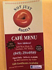 Not Just Bagels menu