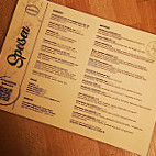 Talschlösschen menu