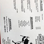 The Little Chop Shop menu