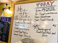 Black Waters Cafe Trading Post menu