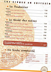 La Boîte A Crêpes menu