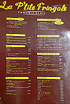 La P'tite Fringale menu