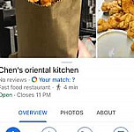 Chen’s Oriental Kitchen menu