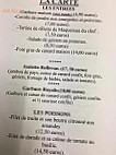 Auberge Bellevue menu