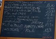 La Falaise menu