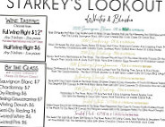 Starkey's Lookout menu