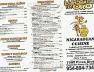 La Hormiga De Oro menu