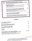 58 Lounge menu