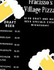 Fracasso's Village Pizza menu