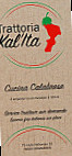 Trattoria Kal'ita menu