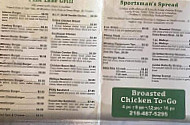 Sportsman Lodge menu