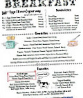 Gronsky's Milk House menu