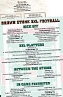 Brown Stone menu