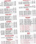 Great Wall menu