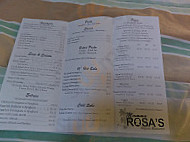 Mamma Rosa's Pizza And menu