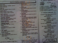 T J's Hero Shop Ii menu