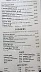 Butchers Steakhouse menu