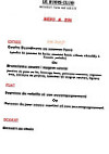 Le Rubis Club menu