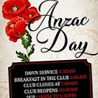 Albion Park Rsl Memorial Club menu