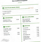 Leon De Bruxelles menu